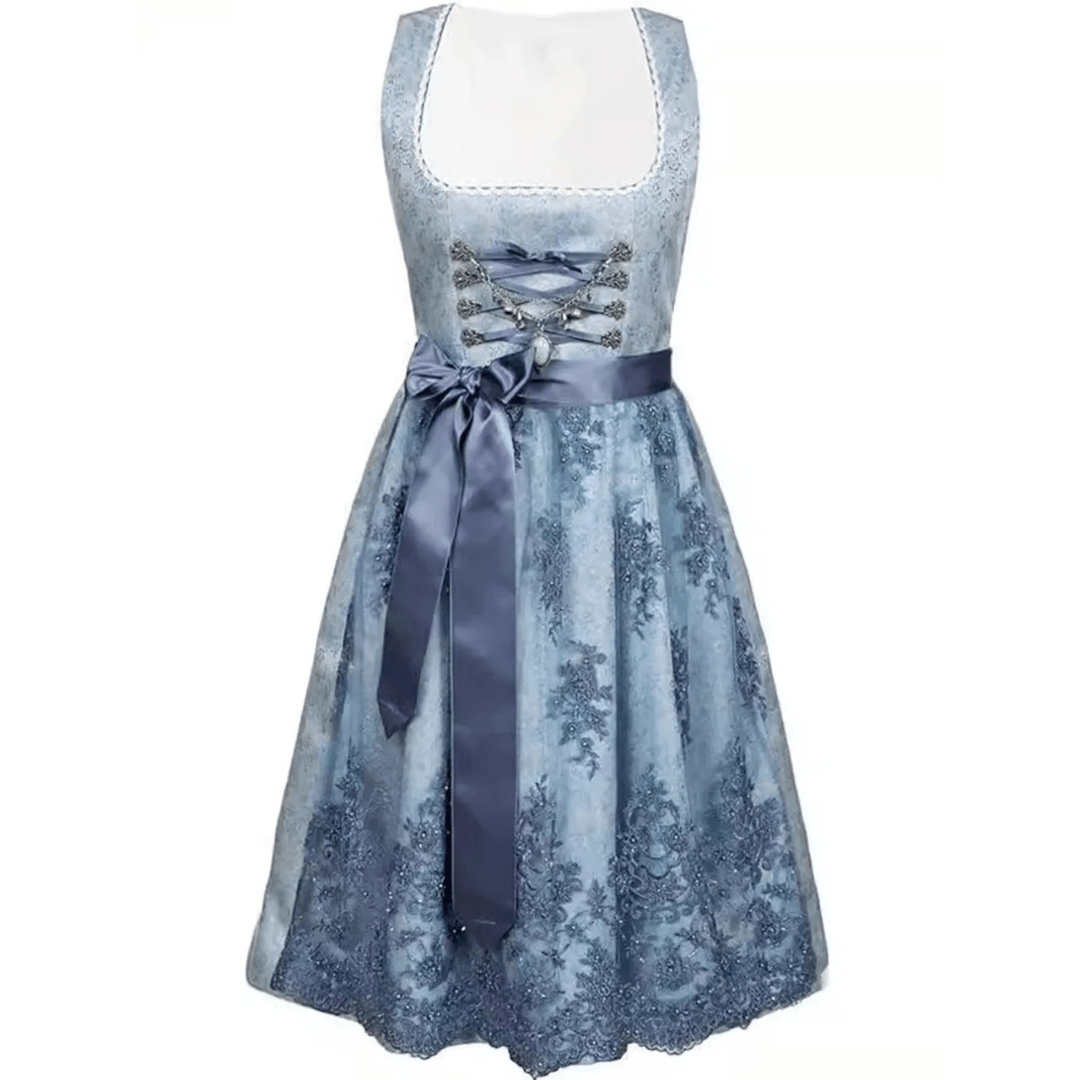 Primadon Kleider Karin | Elegantes Dirndlkleid für Damen schwarz Oktoberfest