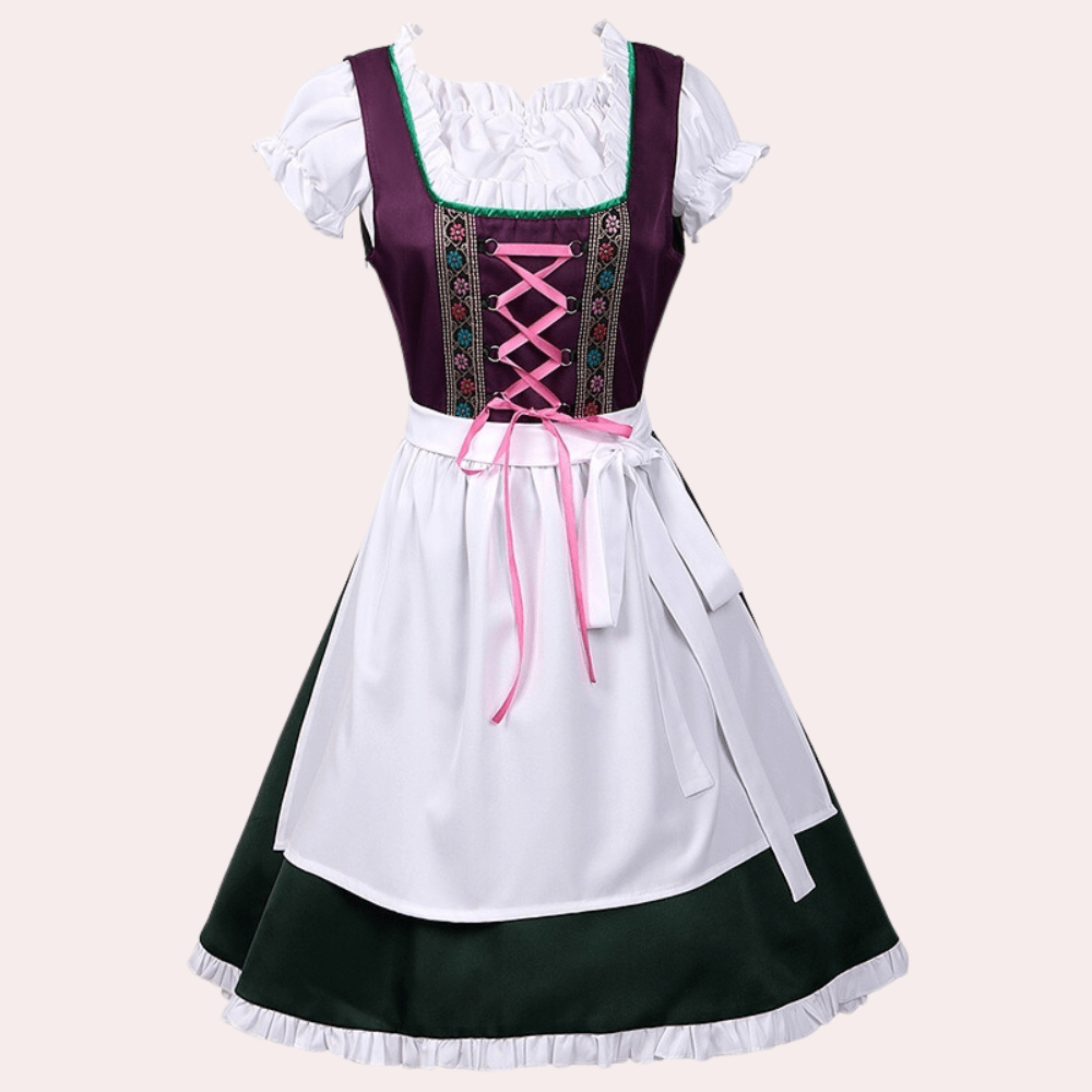 Primadon Kleider Lila / XS Emilia | Elegantes Dirndl Kleid für Damen lila