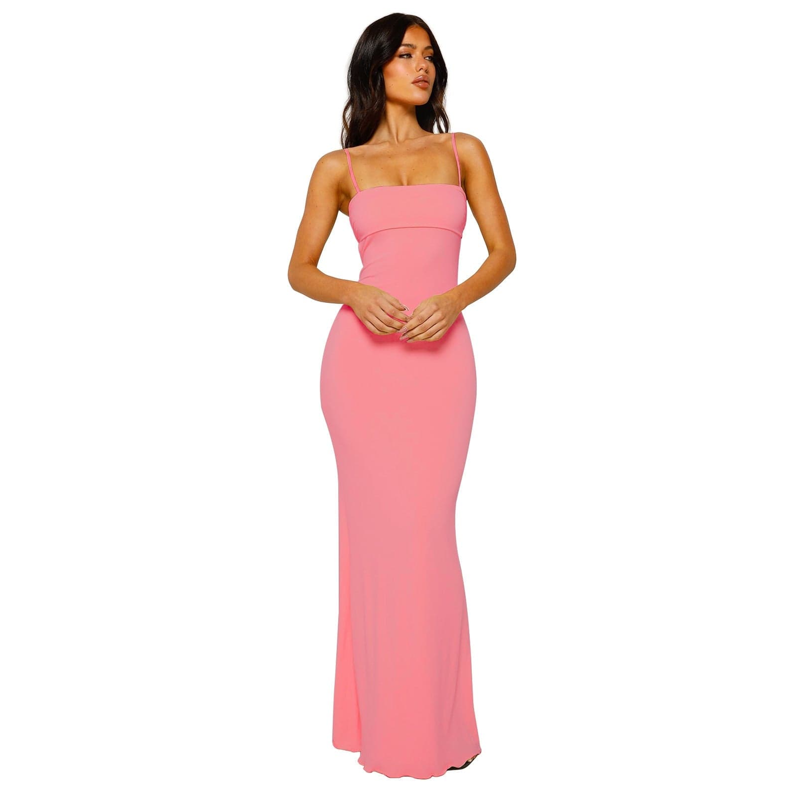 Primadon Kleider Rosa / S Clara | Elegantes Maxikleid für Damen Festlich Schwarz
