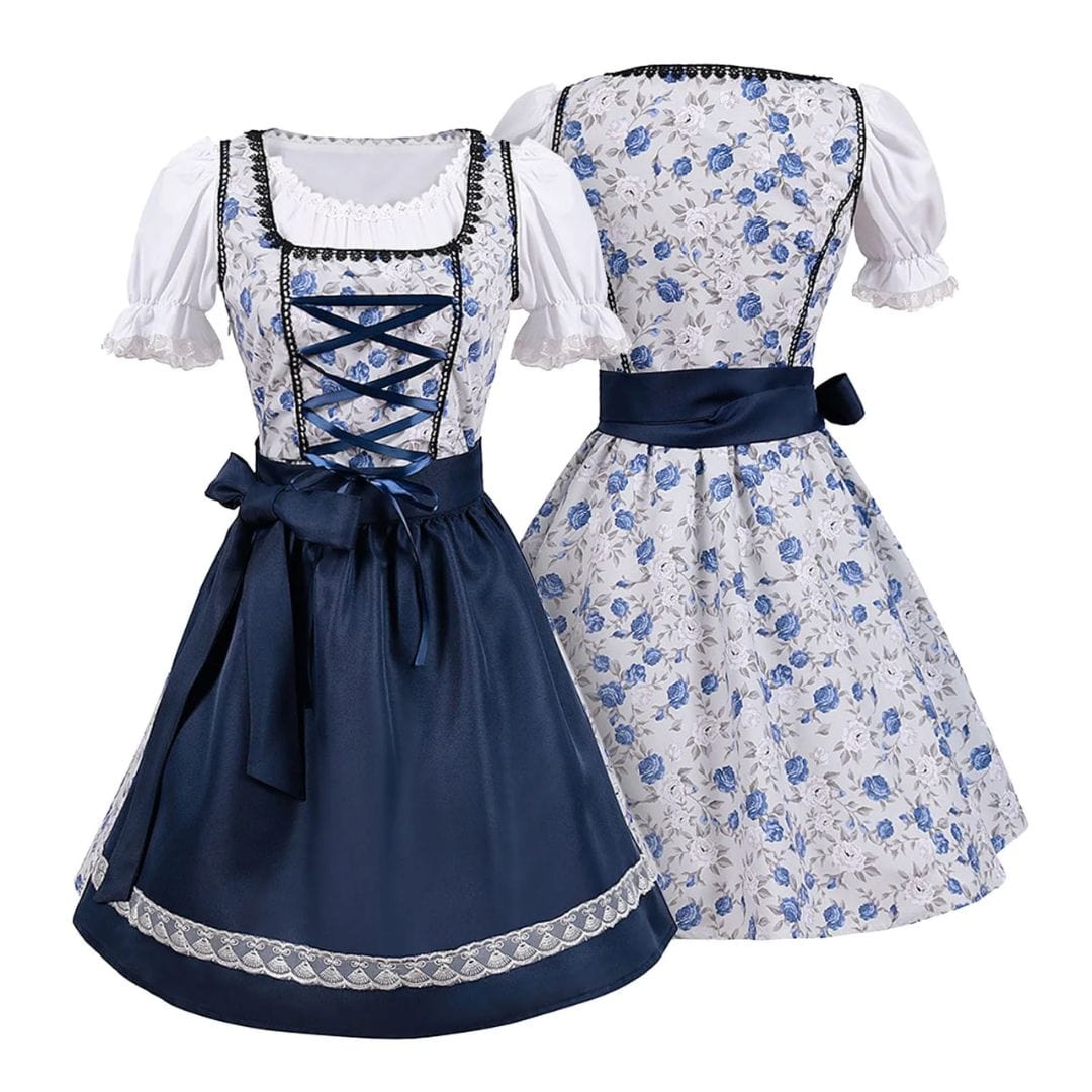 Primadon Kleider S Arlene | Elegantes Dirndl für Damen Oktoberfest Baumwolle
