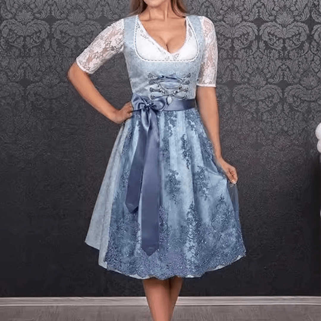 Primadon Kleider S Karin | Elegantes Dirndlkleid für Damen schwarz Oktoberfest