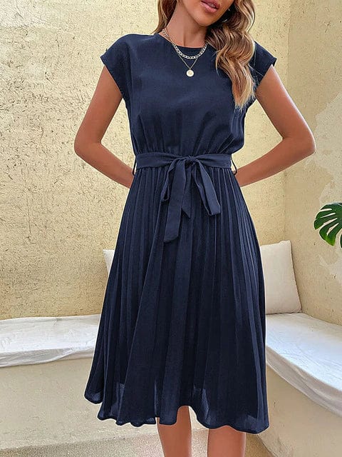 Primadon Kleider Saphir / S Élodie | luftiges Plisseekleid für Damen Sommer