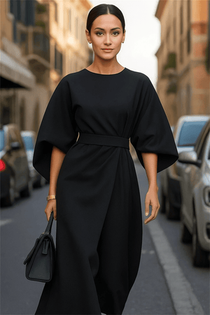 Primadon Kleider Vera | schmeichelhaftes Midikleid für Damen Polyester