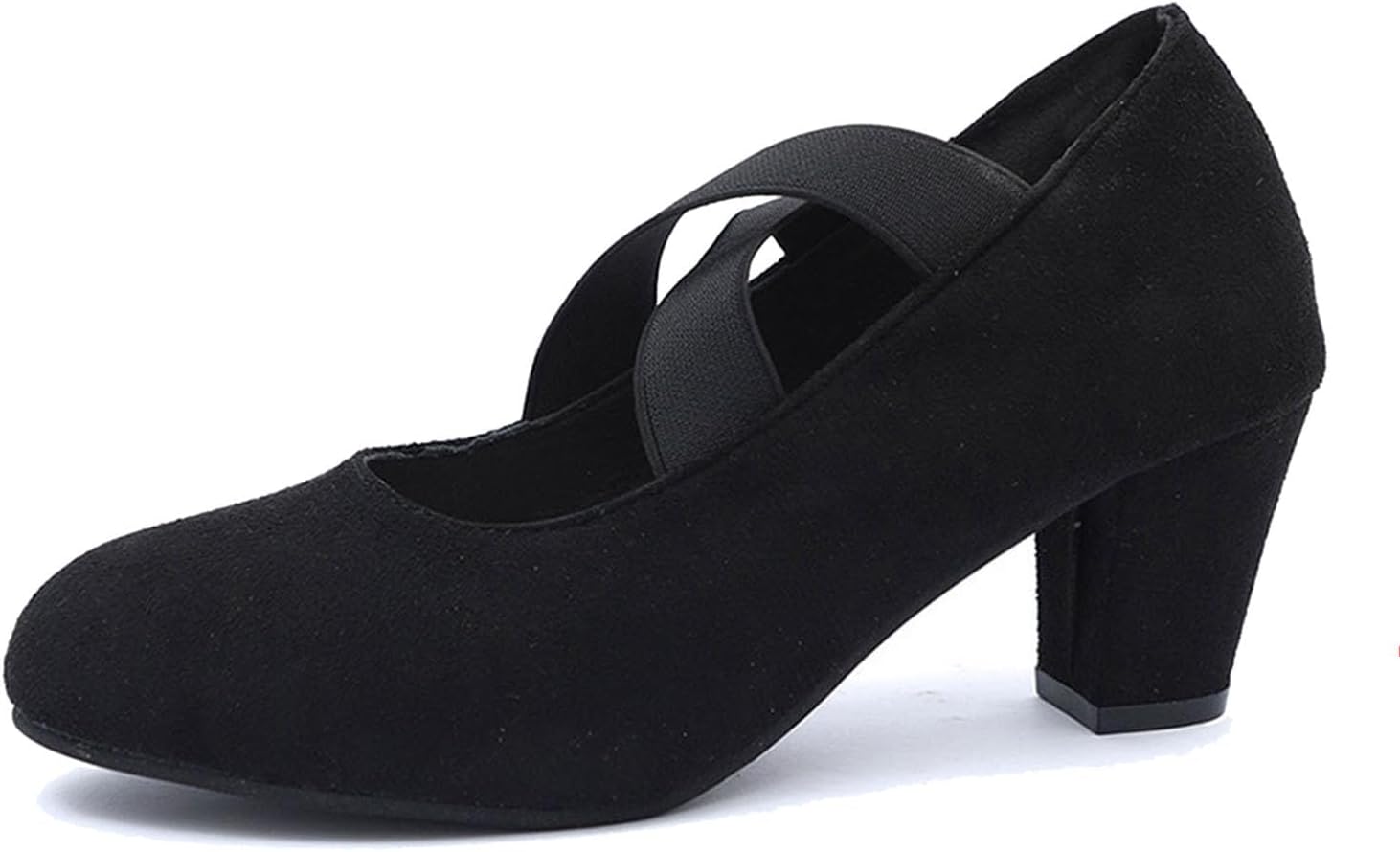 Primadon Kleidungsabsätze Schwarz / 35 Theresa | Elegante Samtpumps für Damen mit Kreuzband