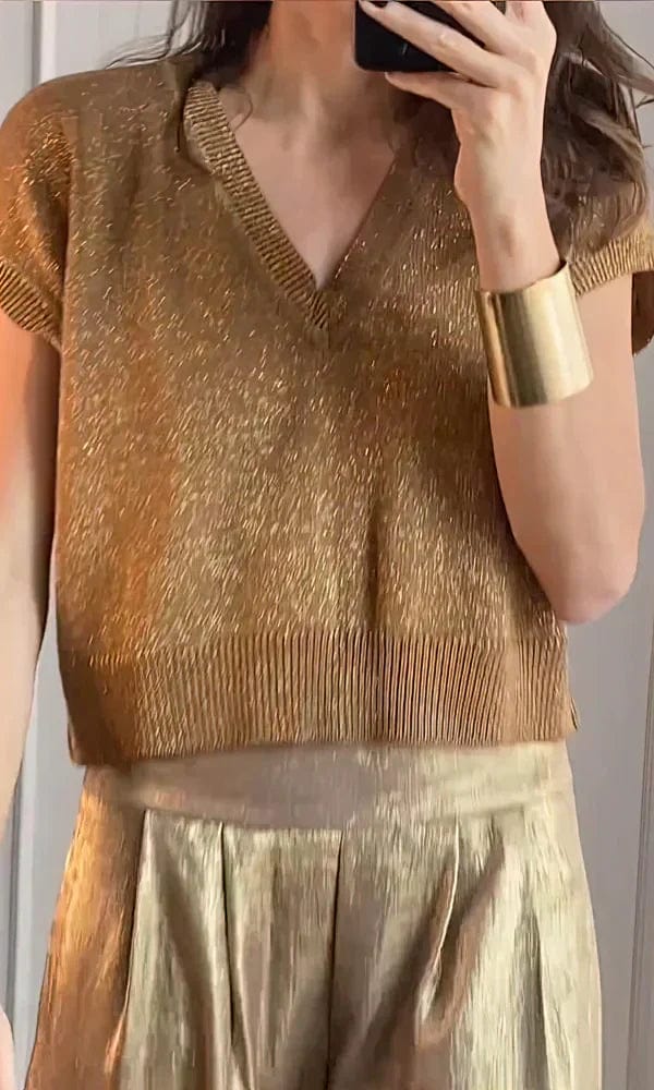 Primadon Kleidungssets Isabelle | Elegantes Damen Anzug Set aus Satin für Sommer