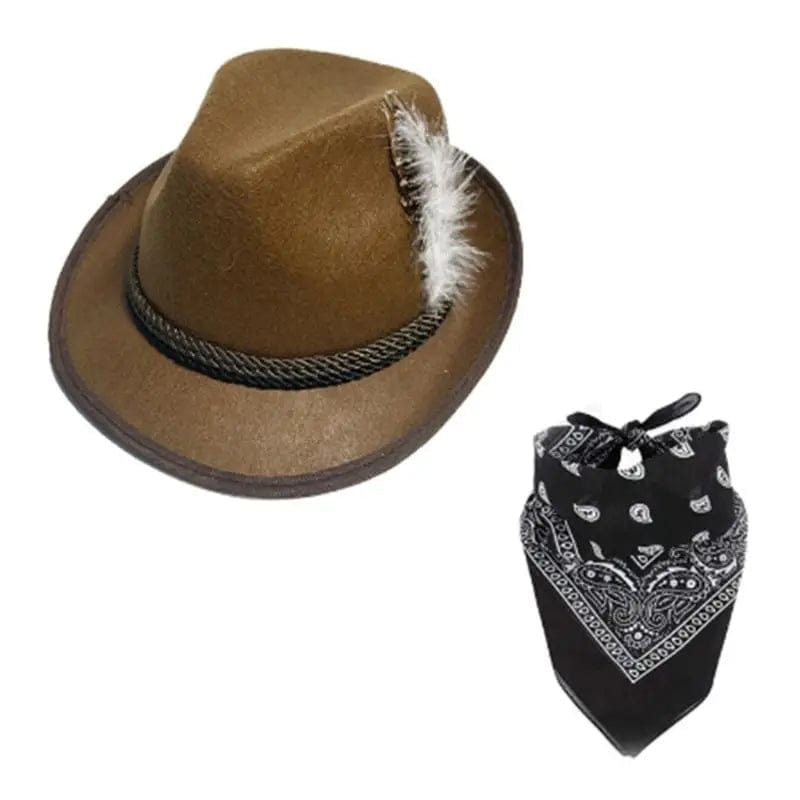 Primadon Kostüme & Zubehör Braun Max | Traditionelles Trachten-Accessoire-Set für Unisex leicht