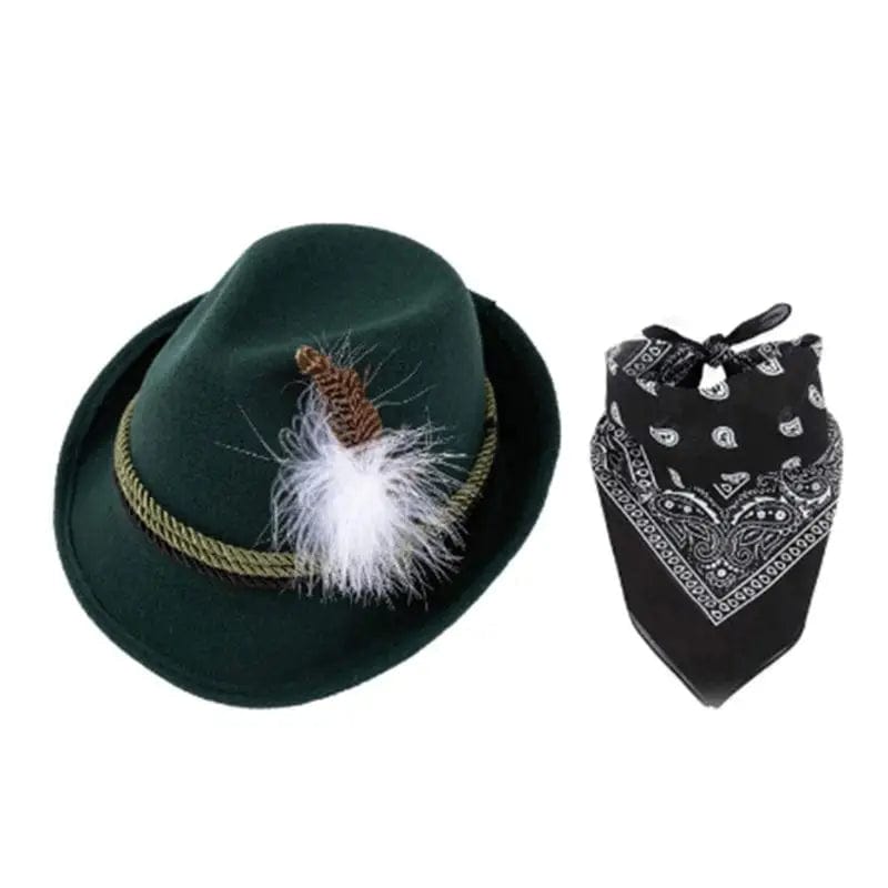 Primadon Kostüme & Zubehör Dunkelgrün Max | Traditionelles Trachten-Accessoire-Set für Unisex leicht