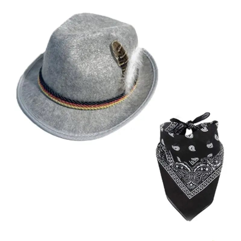 Primadon Kostüme & Zubehör Grau Max | Traditionelles Trachten-Accessoire-Set für Unisex leicht