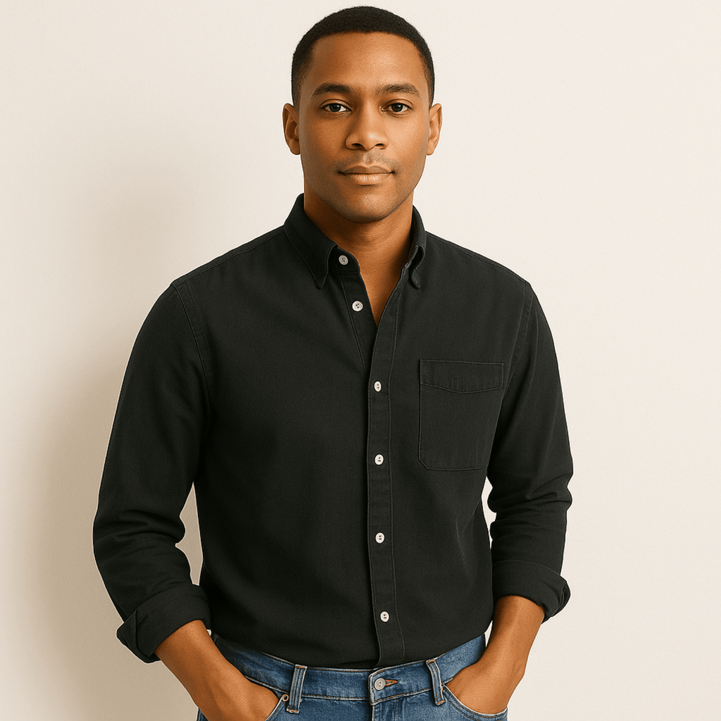 Primadon Langarmshirts Fynn | Elegantes Herrenhemd Langarm für Herren klassisch
