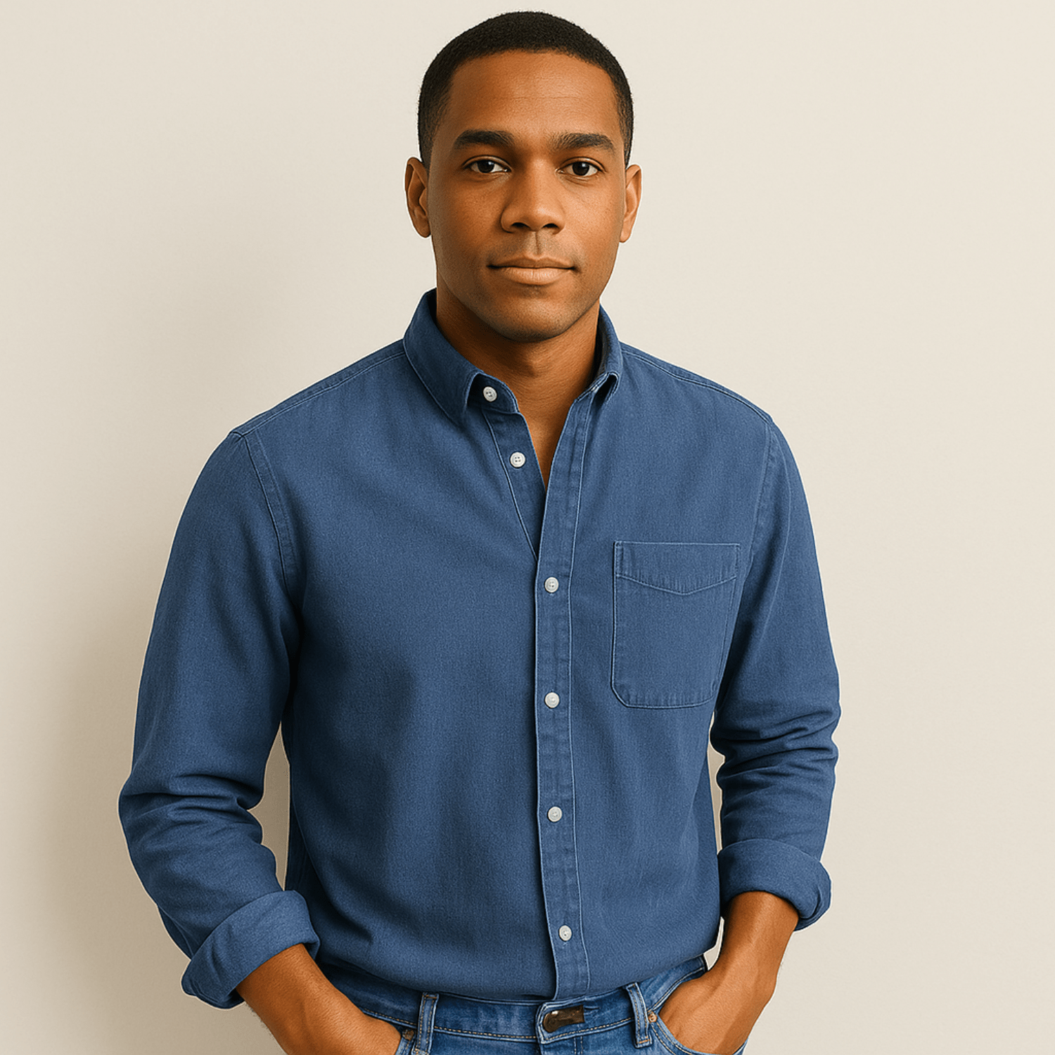 Primadon Langarmshirts Fynn | Elegantes Herrenhemd Langarm für Herren klassisch