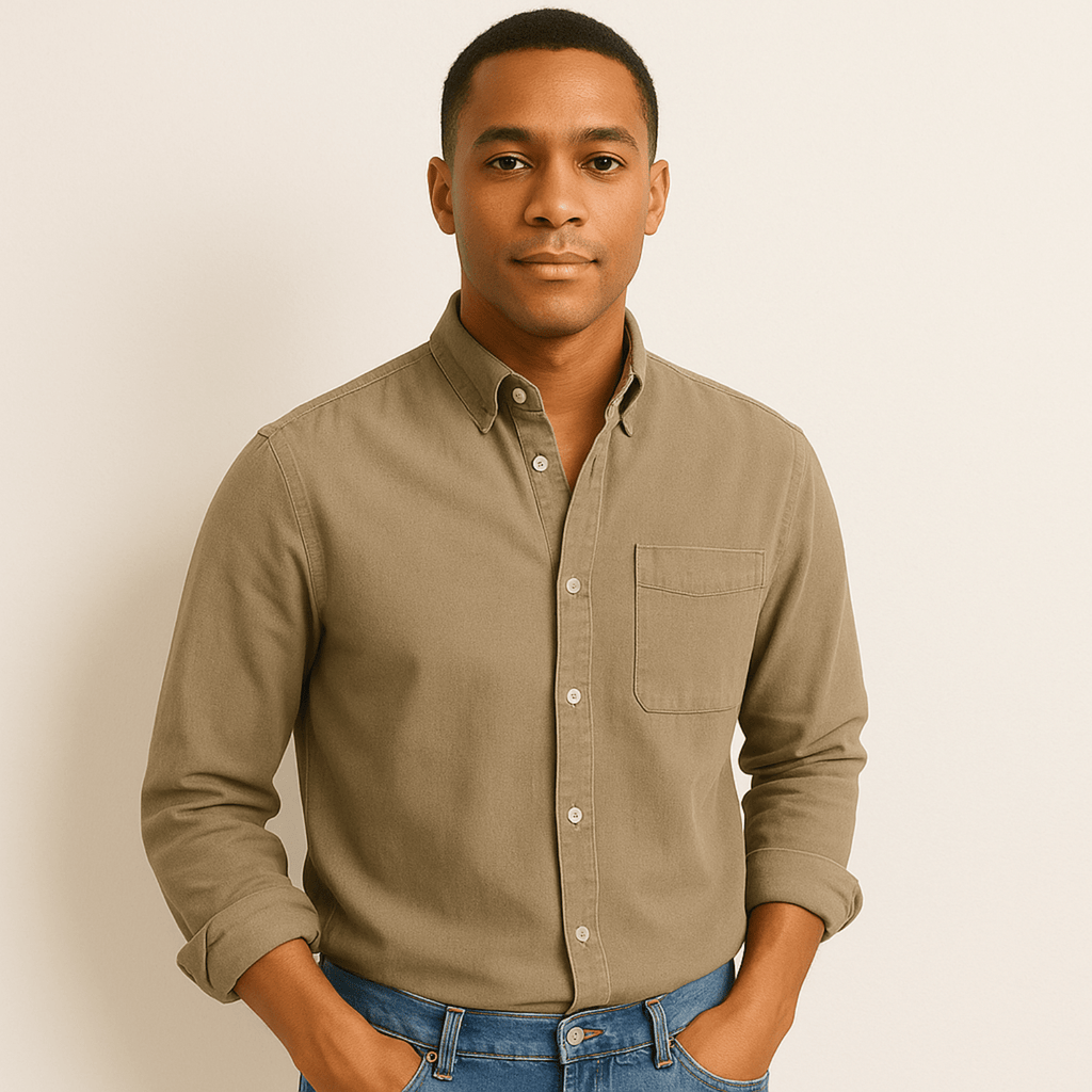Primadon Langarmshirts Fynn | Elegantes Herrenhemd Langarm für Herren klassisch