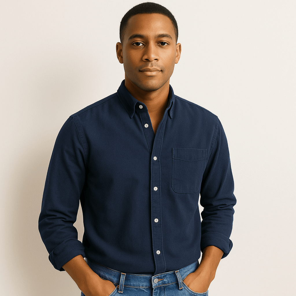 Primadon Langarmshirts Fynn | Elegantes Herrenhemd Langarm für Herren klassisch