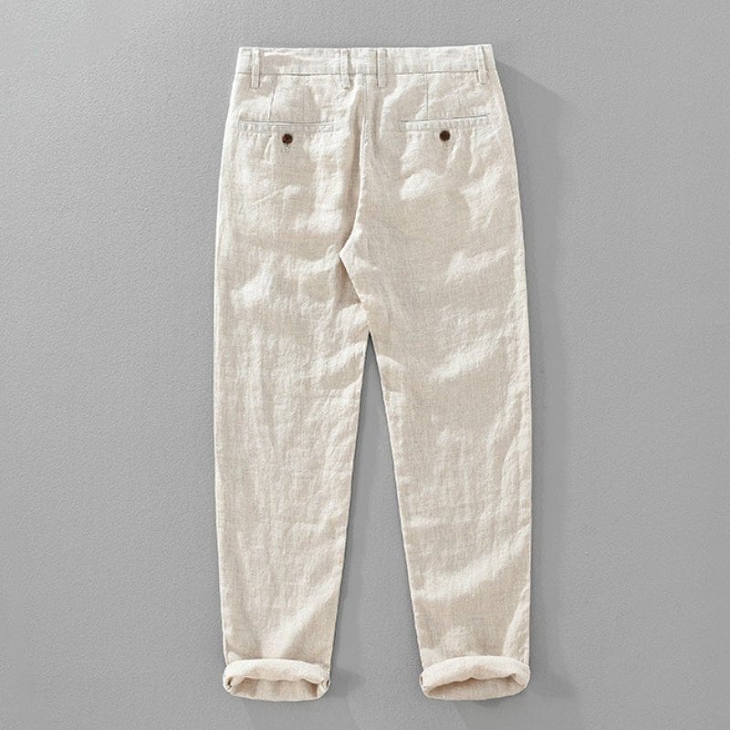 Primadon Lässige Hosen Bennet | Atmungsaktive Leinenhose für Herren Sommer