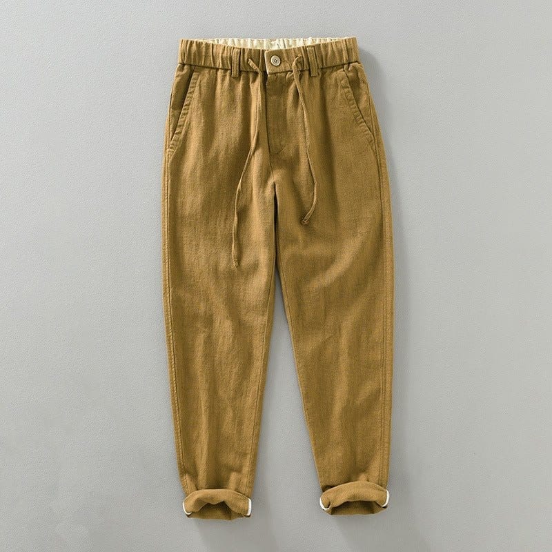 Primadon Lässige Hosen Karamell / XS Dorian | Lässige Baumwollhose für Herren leicht