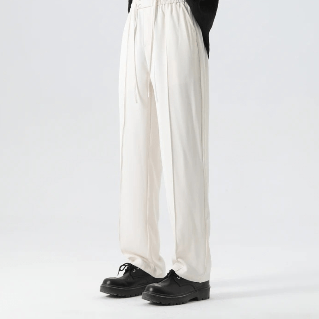 Primadon Lässige Hosen Luke | Lässige Leinen Hose für Herren Sommer weit
