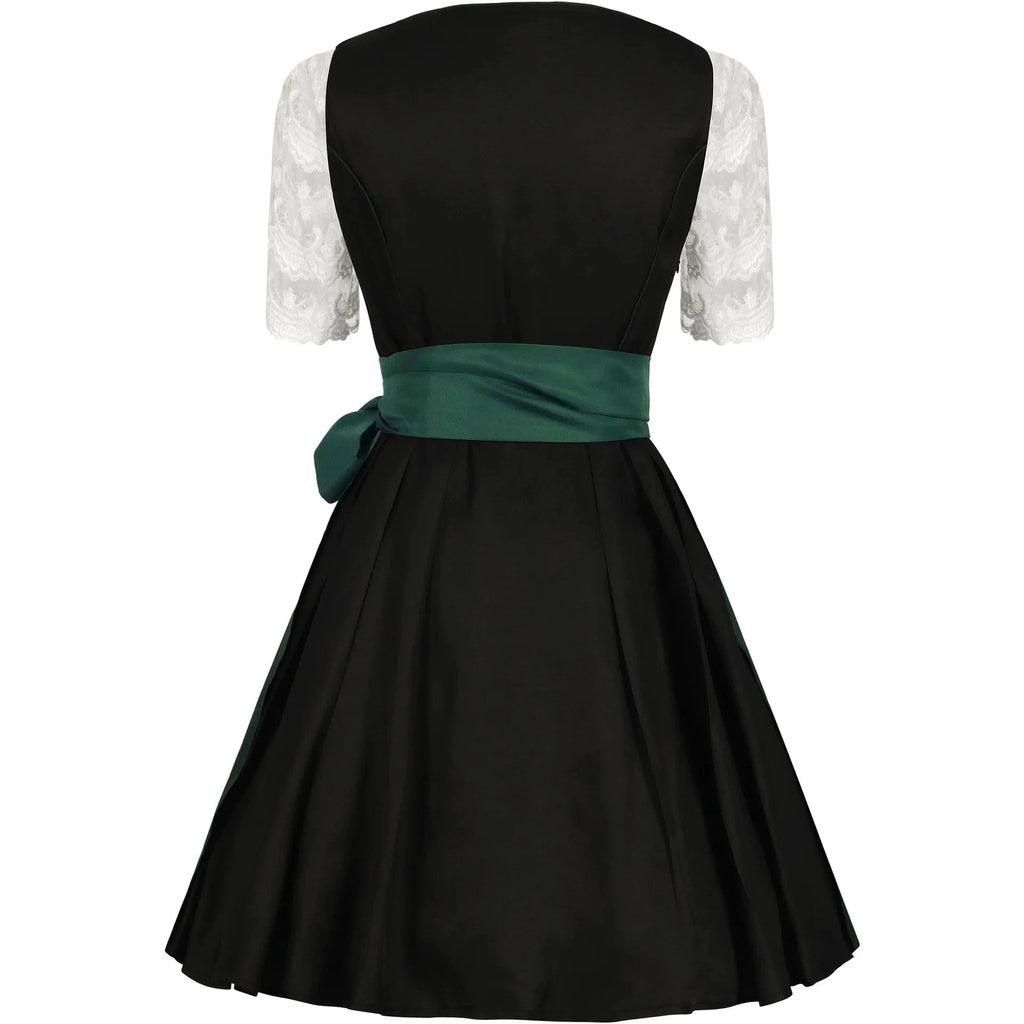 Primadon Lässige Kleider Amelie | Elegantes Dirndl für Damen Oktoberfest Baumwolle
