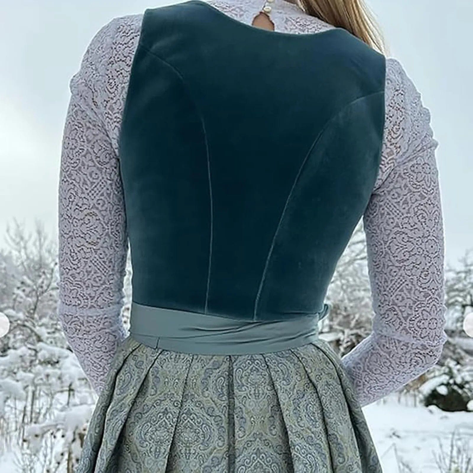 Primadon Lässige Kleider Clara | Elegantes Trachtenkleid für Damen Vintage