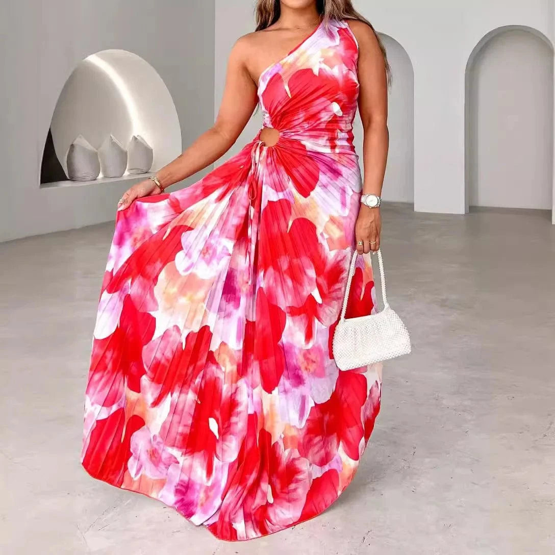 Primadon Lässige Kleider Gina | asymmetrisches Strandkleid für Damen sommer