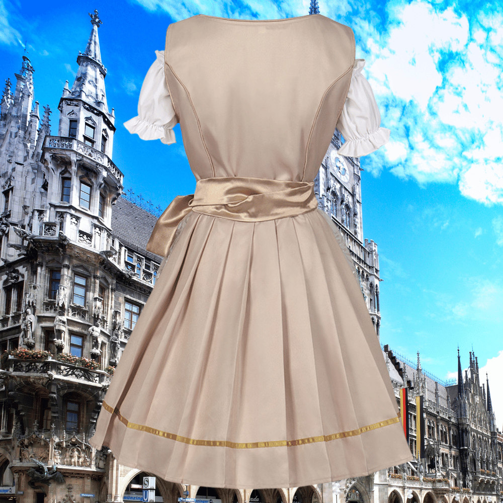 Primadon Lässige Kleider Lina | Elegante Trachtenbluse für Damen mit Schürze