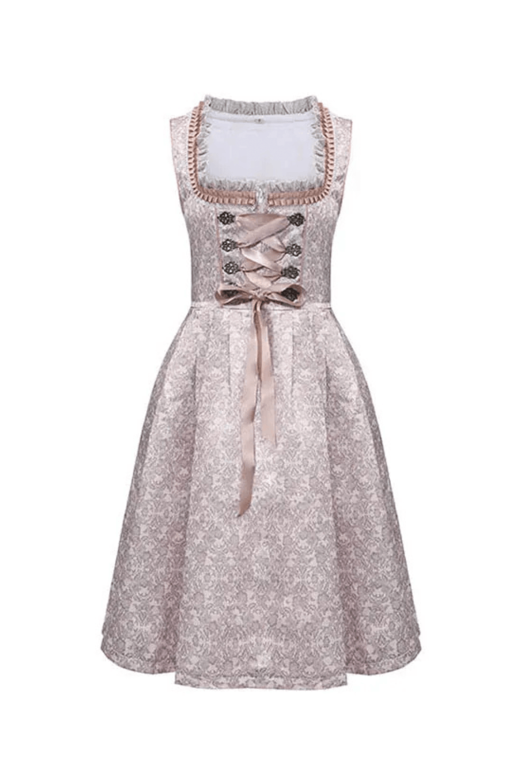 Primadon Lässige Kleider Maria | Elegantes Dirndl für Damen Oktoberfest Baumwollmix