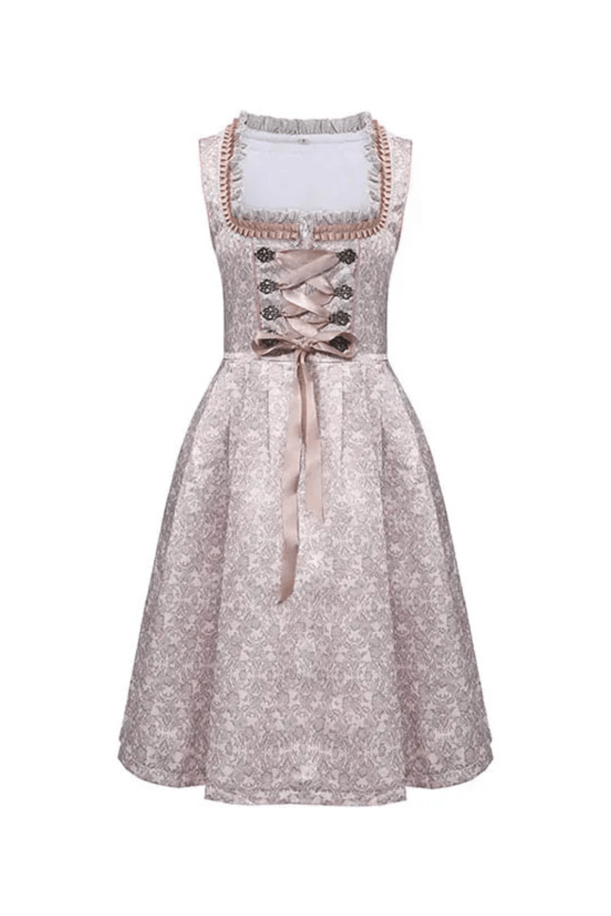 Primadon Lässige Kleider Maria | Elegantes Dirndl für Damen Oktoberfest Baumwollmix