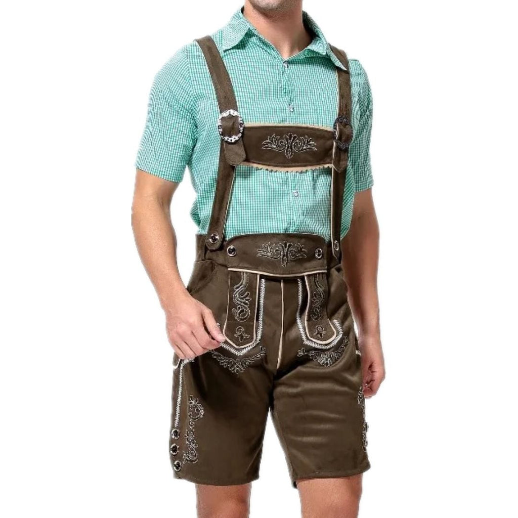 Primadon Lederhosen Anton | Traditionelle Lederhose für Herren Oktoberfest