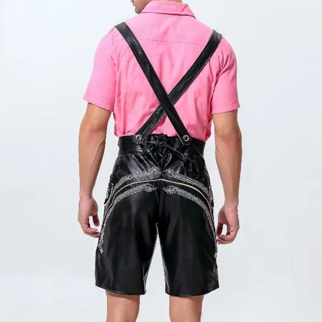 Primadon Lederhosen Anton | Traditionelle Lederhose für Herren Oktoberfest