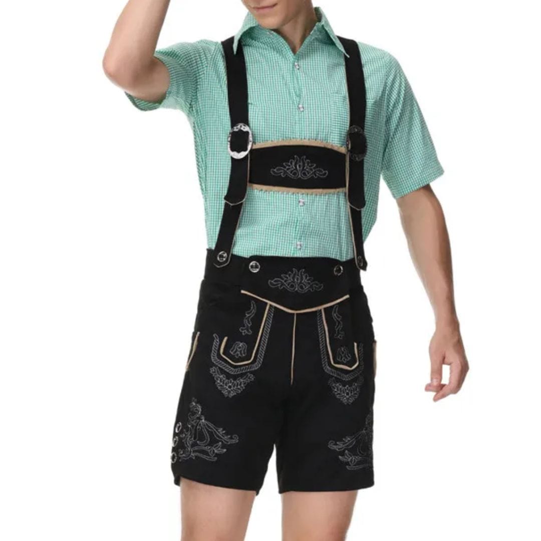 Primadon Lederhosen Daniel | Klassische Lederhose für Herren Oktoberfest