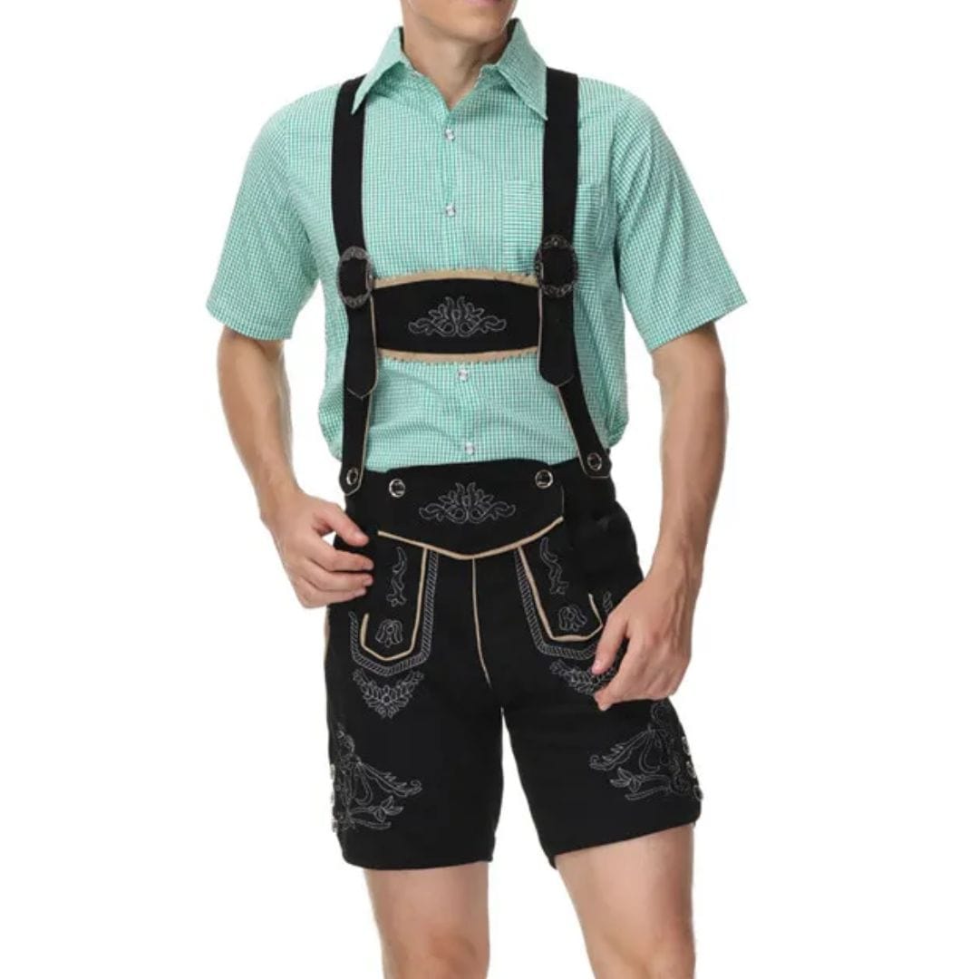 Primadon Lederhosen Daniel | Klassische Lederhose für Herren Oktoberfest