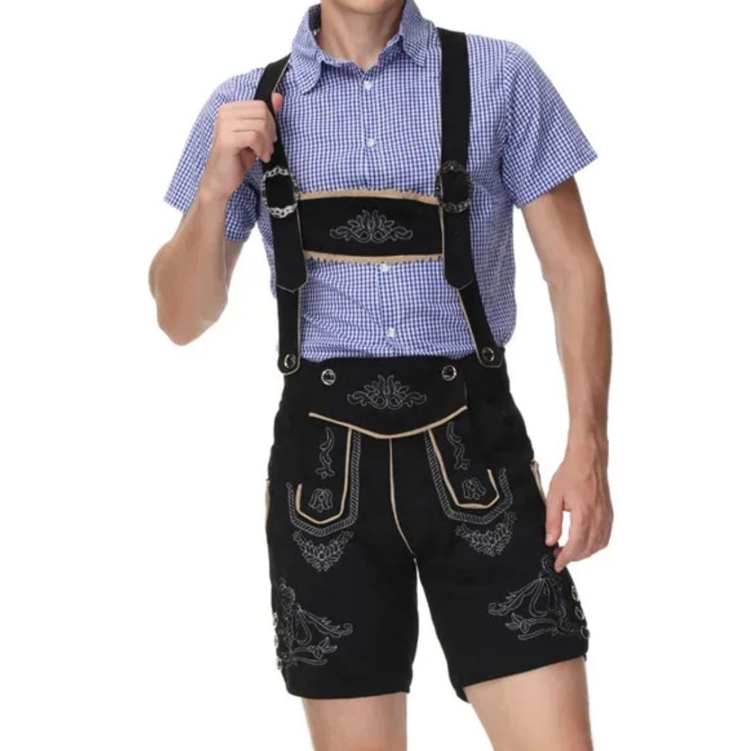 Primadon Lederhosen Daniel | Klassische Lederhose für Herren Oktoberfest