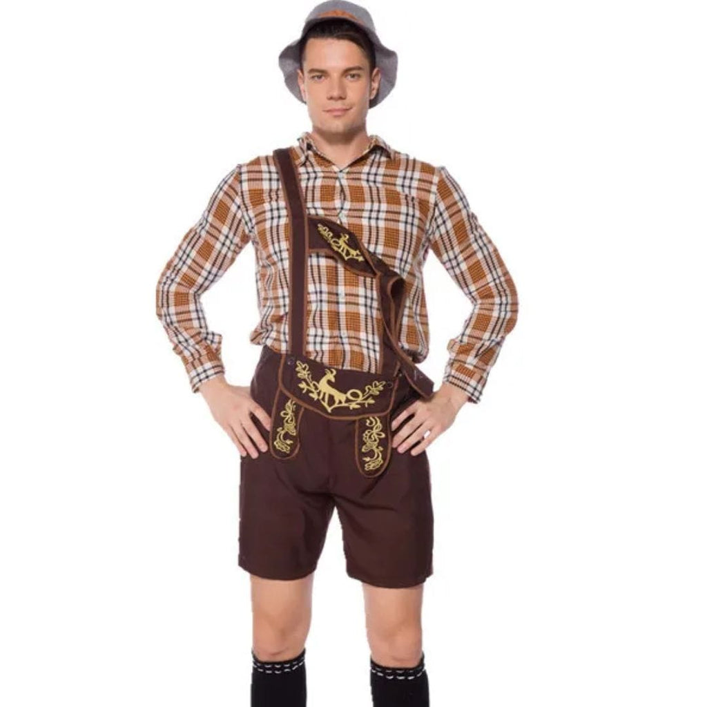 Primadon Lederhosen Eduardo | Elegante Lederhose für Herren Oktoberfest