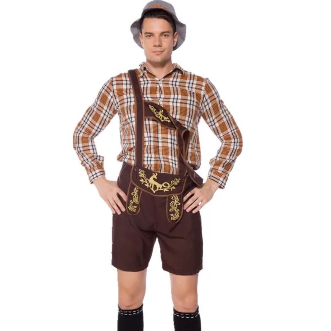 Primadon Lederhosen Eduardo | Elegante Lederhose für Herren Oktoberfest