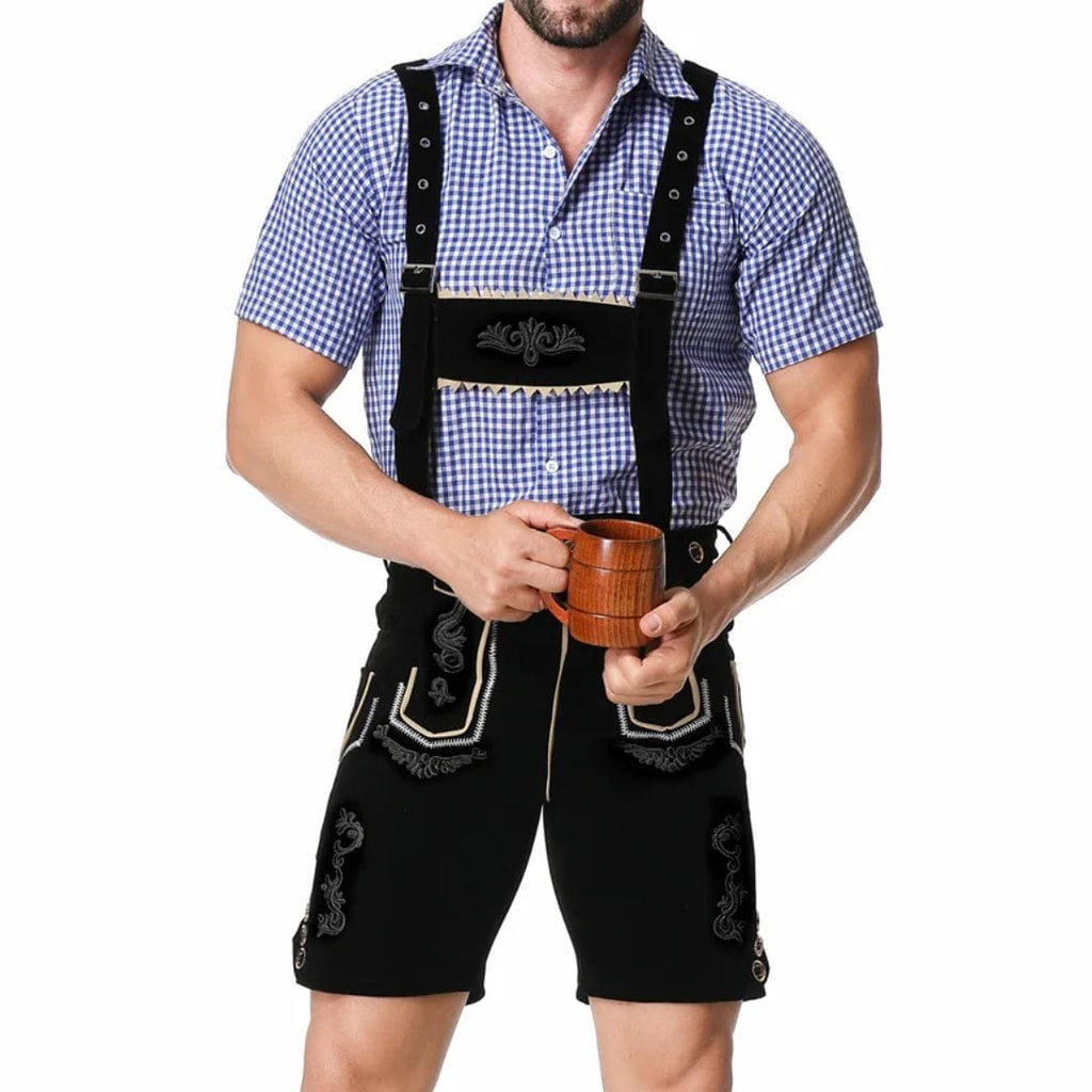 Primadon Lederhosen Gregory | Elegante Lederhose für Herren Oktoberfest