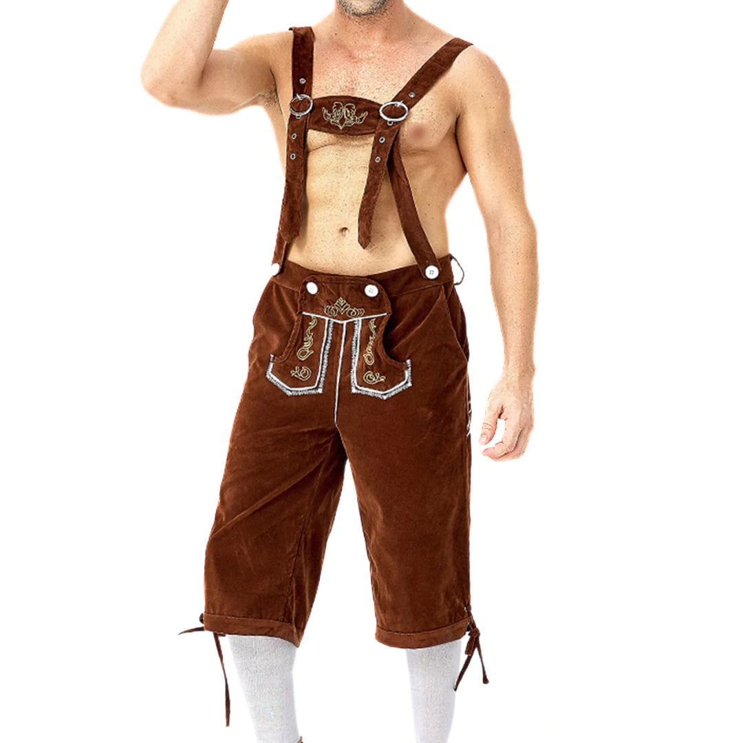 Primadon Lederhosen Lucas | Traditionelle Lederhose für Herren Oktoberfest