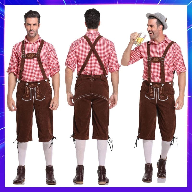 Primadon Lederhosen Niklas | Elegante Lederhose für Herren Oktoberfest