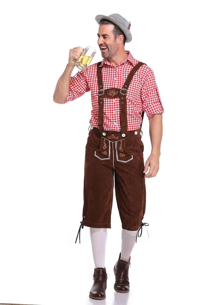Primadon Lederhosen Niklas | Elegante Lederhose für Herren Oktoberfest