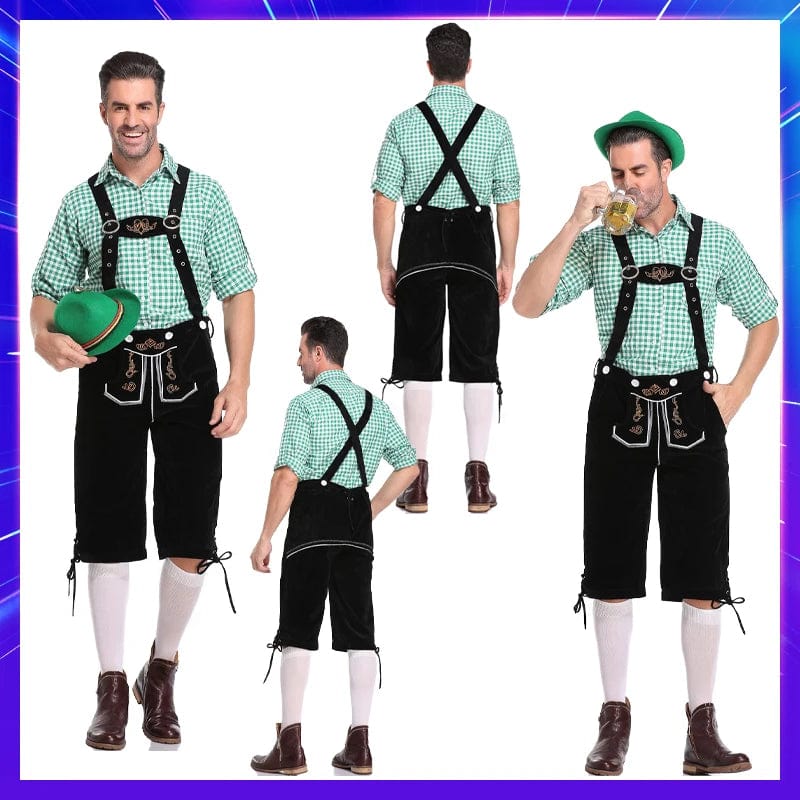 Primadon Lederhosen Niklas | Elegante Lederhose für Herren Oktoberfest