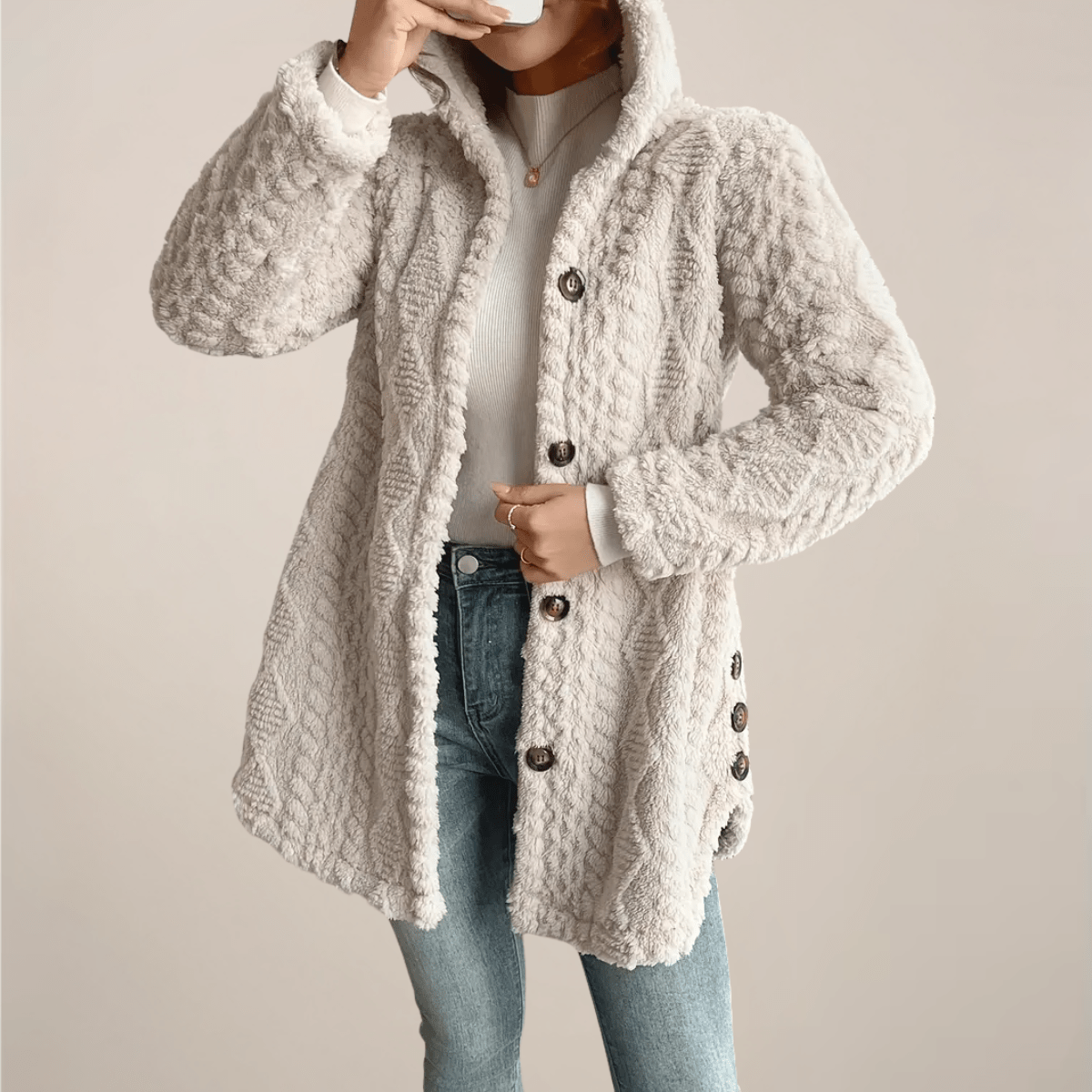 Primadon Mäntel & Jacken Clara | Eleganter Jacquard-Damenmantel ganzjährig