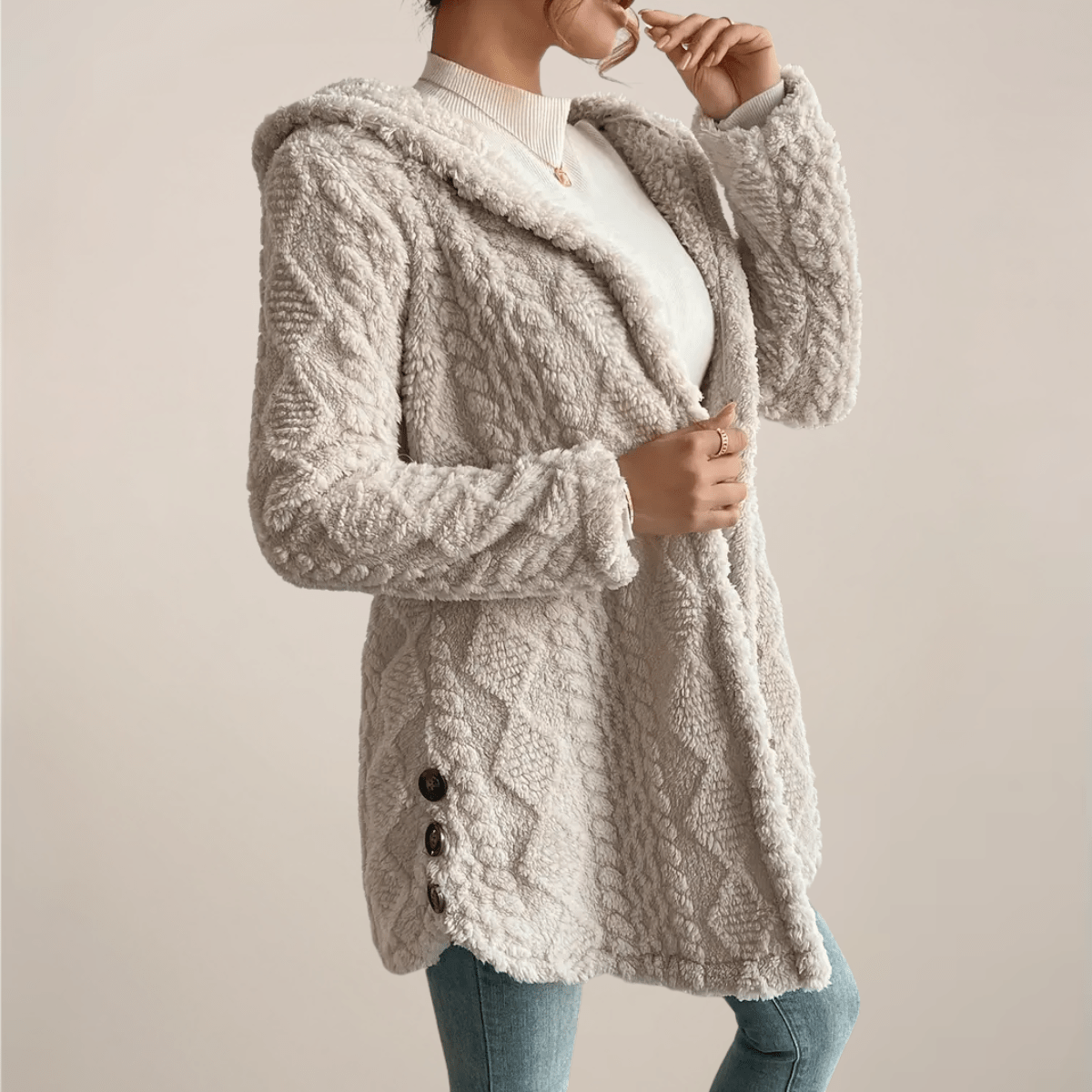 Primadon Mäntel & Jacken Clara | Eleganter Jacquard-Damenmantel ganzjährig