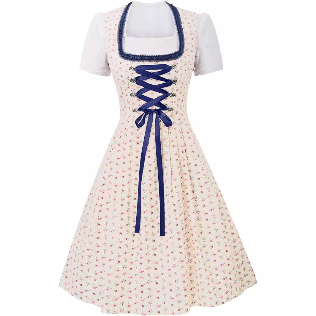 Primadon Midi-Kleider Amelie | Elegantes Midi-Dirndl für Damen Oktoberfest