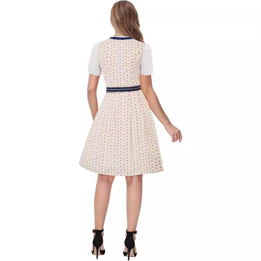 Primadon Midi-Kleider Amelie | Elegantes Midi-Dirndl für Damen Oktoberfest