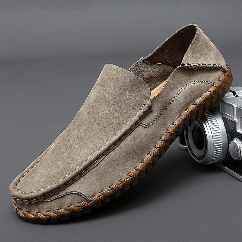 Primadon Mokassins Grau / 37.5 Oliver | Atmungsaktive Mokassins für Herren leicht