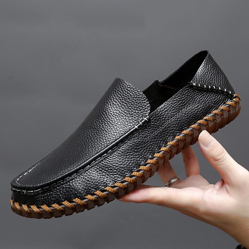 Primadon Mokassins Schwarz / 37.5 Oliver | Atmungsaktive Mokassins für Herren leicht