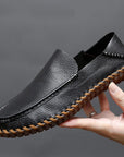 Primadon Mokassins Schwarz / 37.5 Oliver | Atmungsaktive Mokassins für Herren leicht