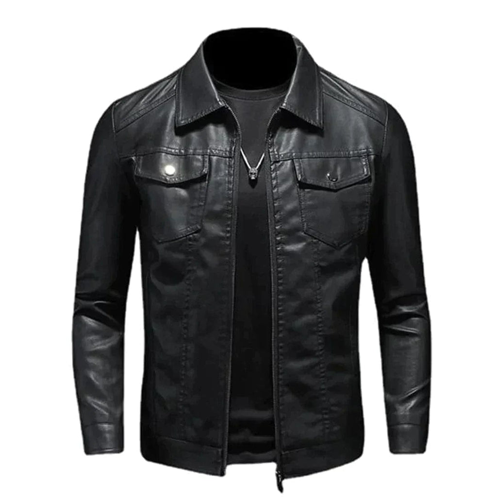 Primadon Motorradjacken Schwarz / XS Bernardo | Robuste Motorradjacke für Herren Leder Schwarz