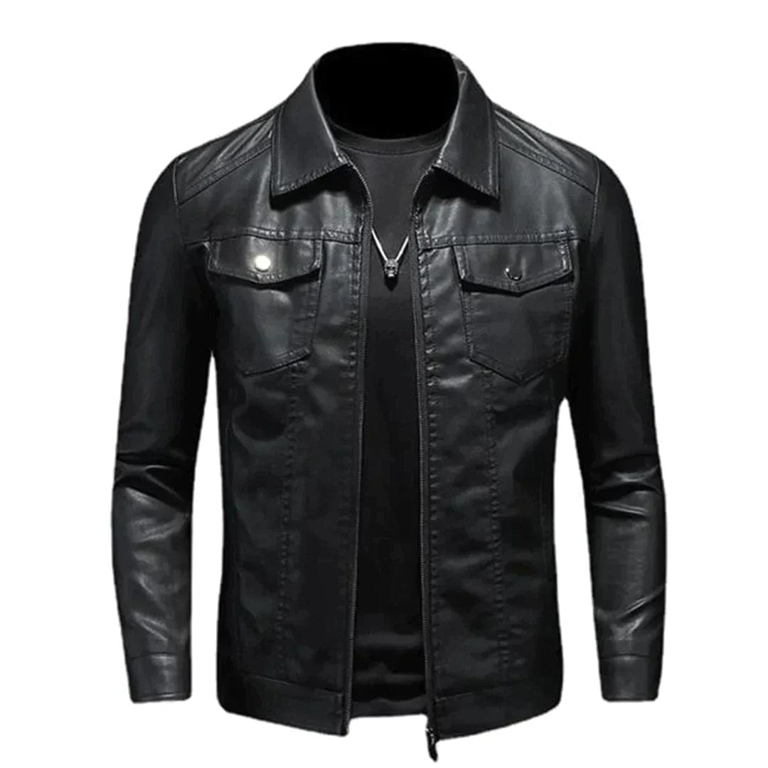 Primadon Motorradjacken Schwarz / XS Bernardo | Robuste Motorradjacke für Herren Leder Schwarz