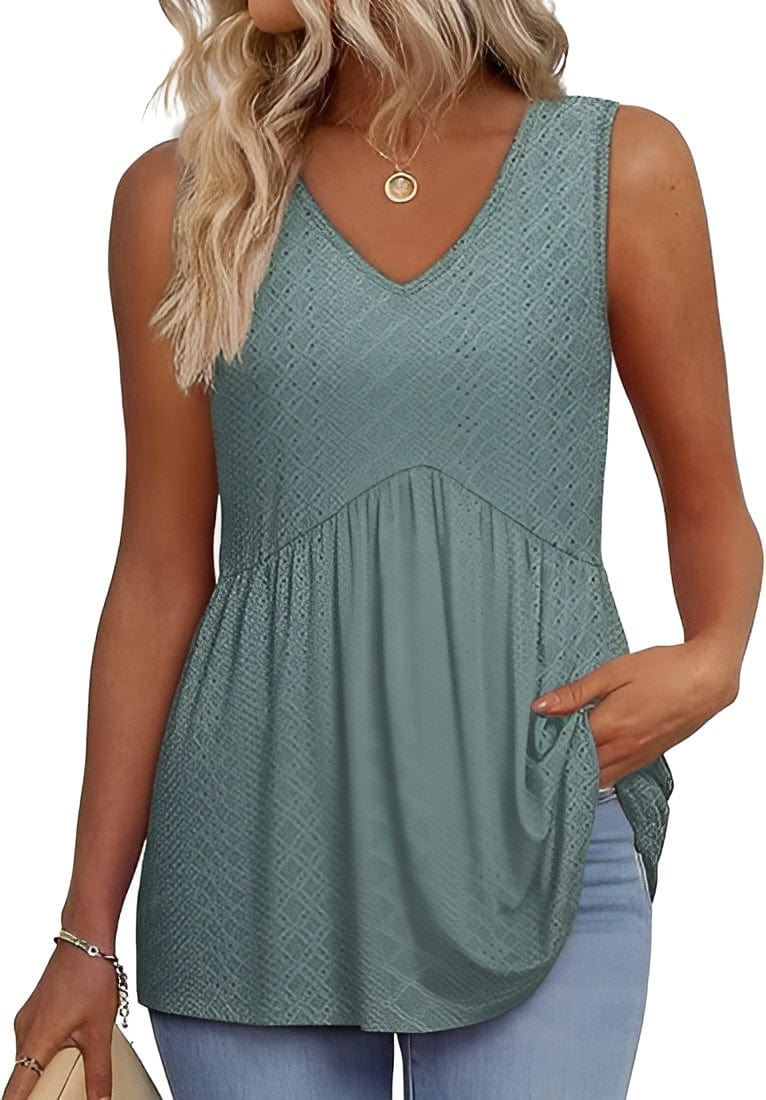 Primadon Oberteile Grün / S Birna | Luftiges Top für Damen Sommer
