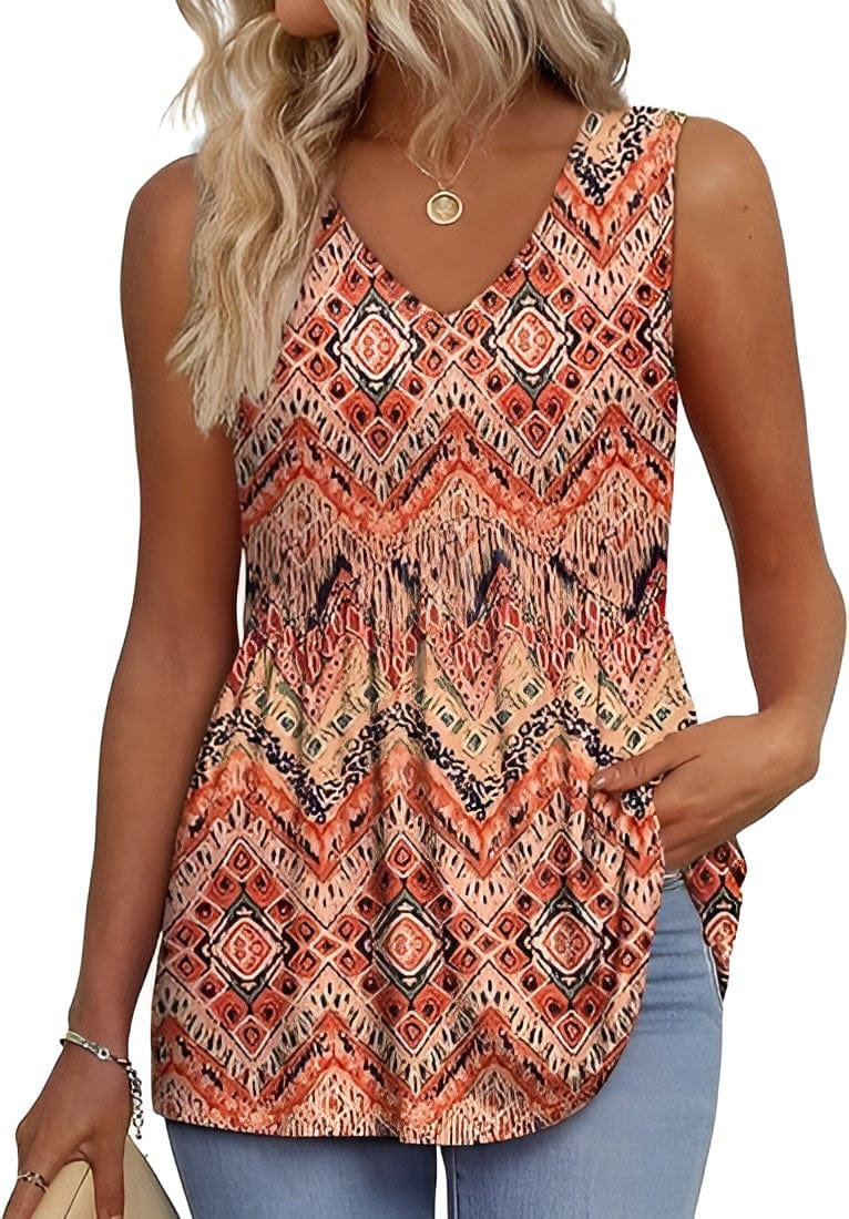 Primadon Oberteile Orange / S Birna | Luftiges Top für Damen Sommer