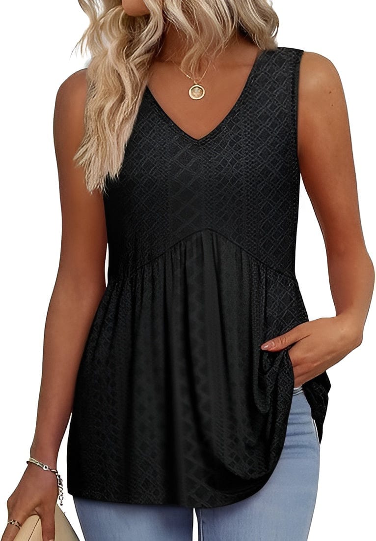 Primadon Oberteile Schwarz / S Birna | Luftiges Top für Damen Sommer
