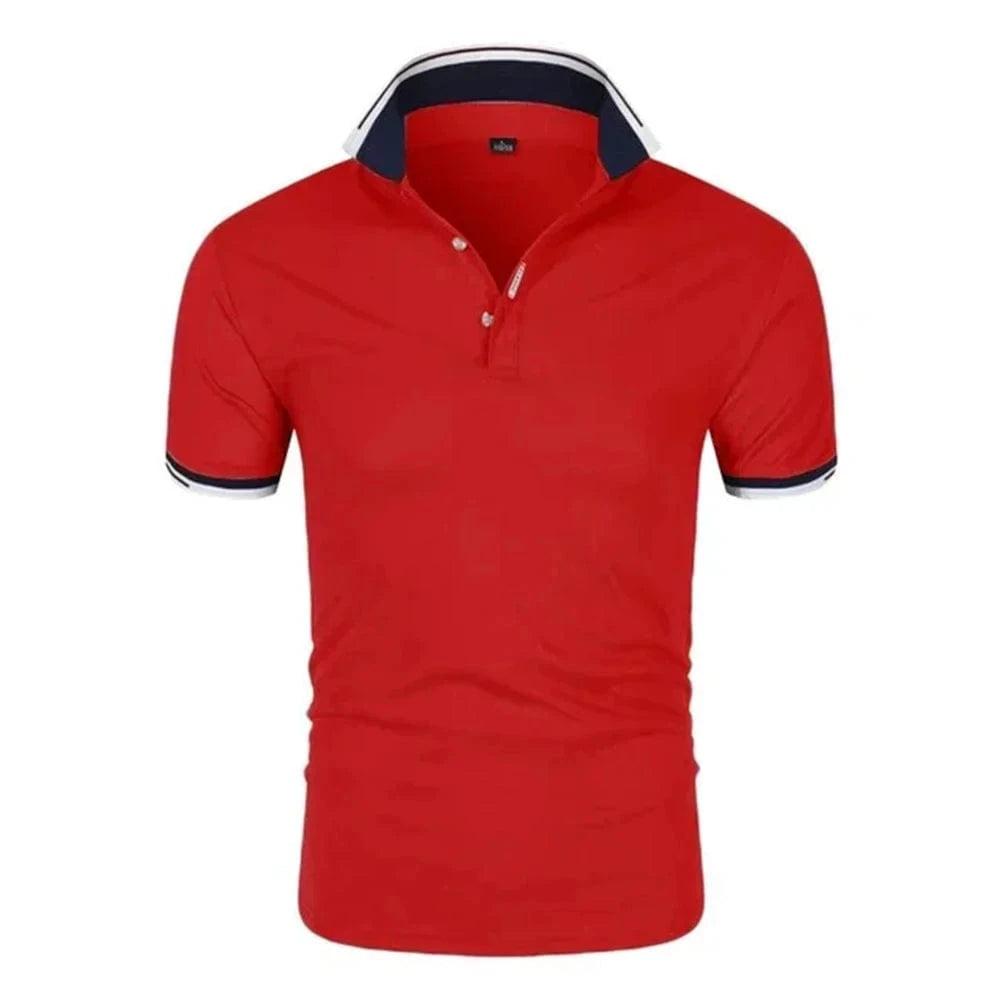 Primadon Poloshirts 2 / M Téo leicht tailliertes Polo-Shirt für Herren atmungsaktiv Baumwolle